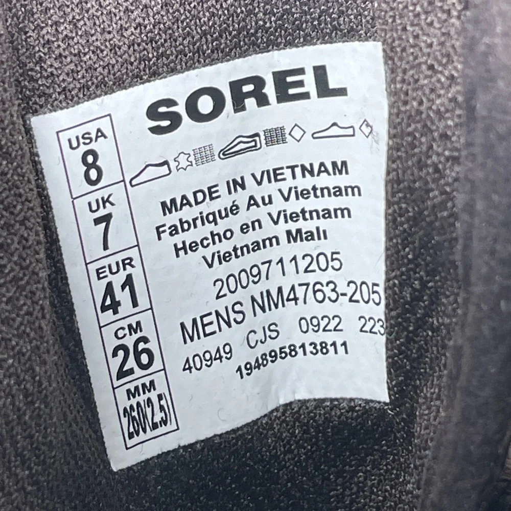 Sorel Men's Carson Moc Waterproof Boot Lace Up Full Grain Leather Brown Size 8